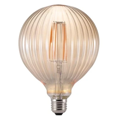 Image of Nordlux Avra Filament Light Bulb in Amber Glass Homeware Indoor Outdoor Living Lighting Décor E27 LED 2200 Kelvin Warm 200 Lumen 2 Watts Non Dimmable