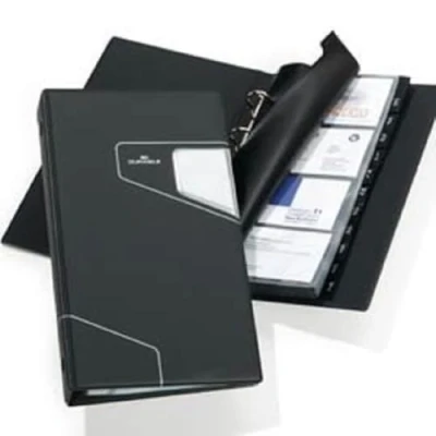 Image of Durable Visifix Pro Business Card Holder Grey