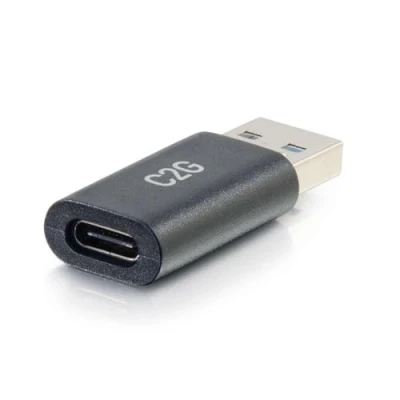 Image of C2G USB C Female to A Male SuperSpeed 5Gbps Adapter Converter, Compatible With Smartphones, Tablets and Laptops