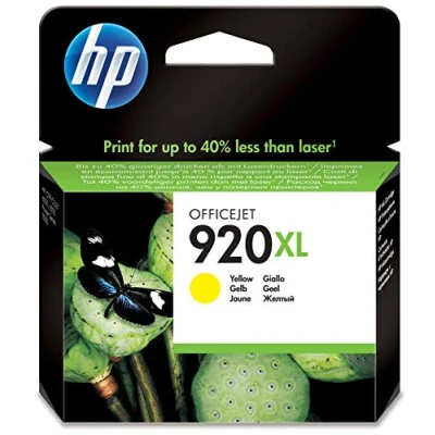 Image of HP 920XL High Yield yellow original ink cartridge