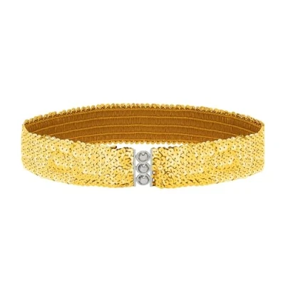 Image of Sequin Belt Silver Accessory for Fancy Dress