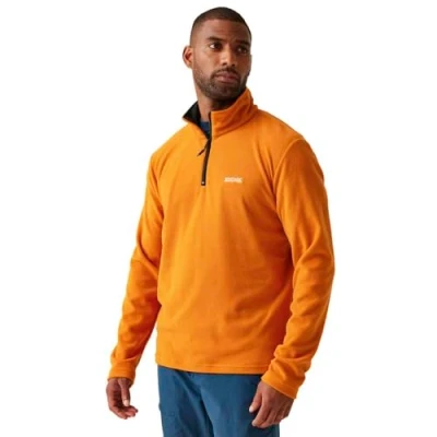 Image of Regatta Men&#039;s Thompson Lightweight Half Zip Fleece Fox, Size: L