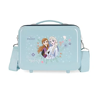 Image of Disney Frozen Own your destiny Adaptable Toiletry Bag with Blue Shoulder Strap 29x21x15 cms Rigid ABS 9.14L 0.6 kgs