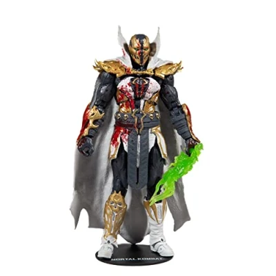 Image of McFarlane Toys, 7 inch Malefik Spawn (Bloody Disciple) Mortal Kombat 11 Figure with 22 Moving Parts, Collectible collectors stand base Ages 14+