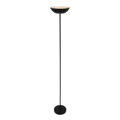 Image of Briloner Estate LED floor lamp with rechargeable battery, black, touch dimmer, USB