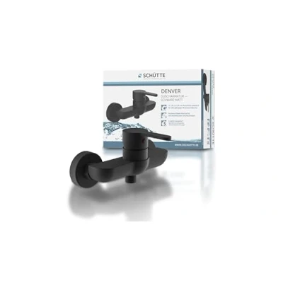 Image of SCHÜTTE Denver 44406 Thermostat Shower Mixer Tap in Matte Black