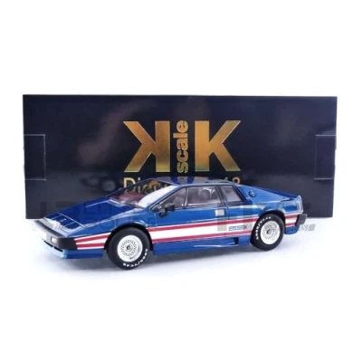 Image of KK Scale KKDC181193 Lotus Esprint Turbo Essex Blue Metallic 1981 1/18 Model Car