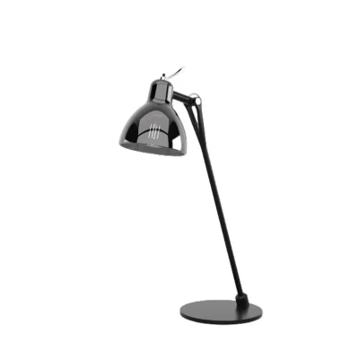 Image of Rotaliana Luxy Glam T0 Table Lamp Black/Smoke Chrome Semi Transparent