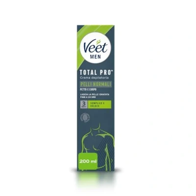 Image of Veet Men Hair Removal Cream, Chest &amp; Body, Normal Skin, 200ml each, 1 Spatula, No Risk of Cuts, 24 Hour Hydration, 7 Days Smoothness, Dermatologically Tested (Packaging may vary)