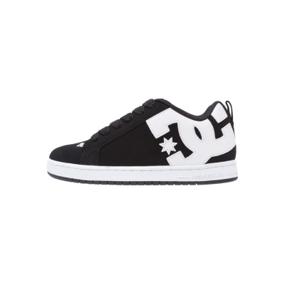 Image of DC Shoes Court Graffik Skate shoes, Size: 13, Black Leather and textile