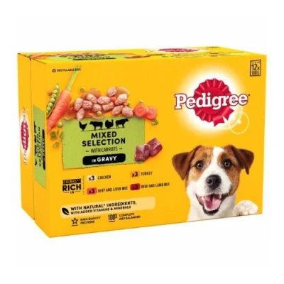 Image of Pedigree Dog Pouches Mixed Selection in