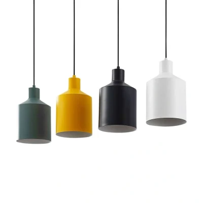 Image of Lindby Tirane hanging light, colourful lampshades