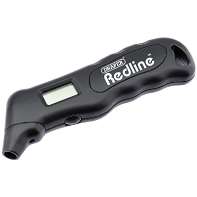 Image of Draper Redline Digital Tyre Pressure Gauge, 0 100psi