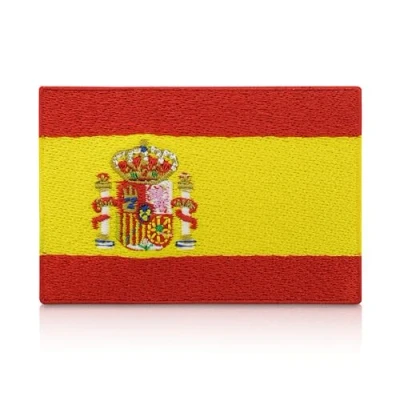 Image of Spain Flag Iron on Patch Spanish Patches, Embroidery Patch, World Cup ironable Jersey Badges Finally Home