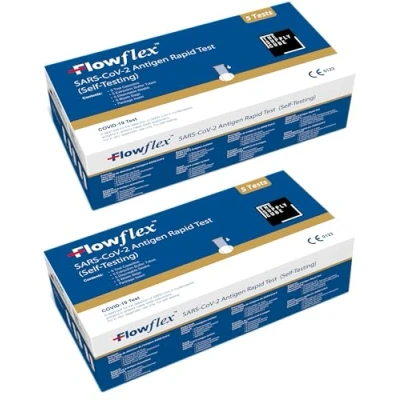 Image of Flowflex Covid 19 Rapid Test Kit Easy to Use Self Testing Antigen One Step for Sars CoV 2 Quick at Home Lateral Flow (Not Travel) 10 Packs
