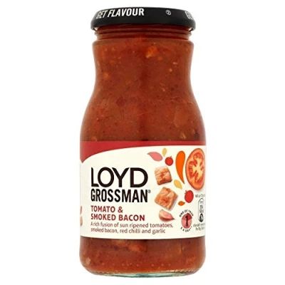 Image of Loyd Grossman Pasta Sauce Smoky Bacon (350g) Pack of 6