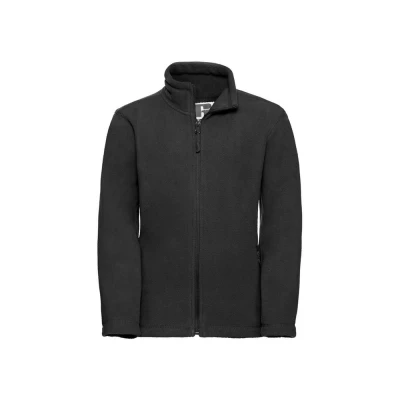 Image of Russell Athletic Childrens Unisex Childrens/Kids Fleece Jacket (Black) Size 5 6Y