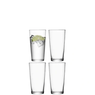 Image of LSA International Gio Juice Glass (large) 320ml Clear Set of 4 Dishwasher Safe GI19