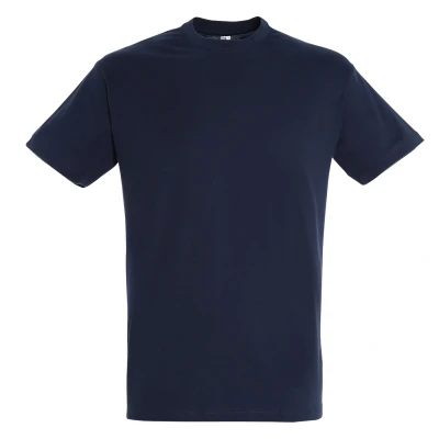 Image of SOLS Mens Regent Short Sleeve T Shirt (French Navy) Cotton Size Large
