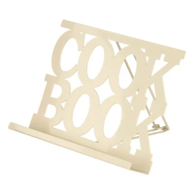 Image of Premier Housewares 509442 Cookbook Stand Cream , H20 x W30 D4cm