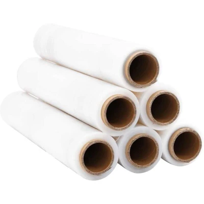 Image of vidaXL Stretch Film 6 pcs Transparent 30 μm 50 cm x 300 m