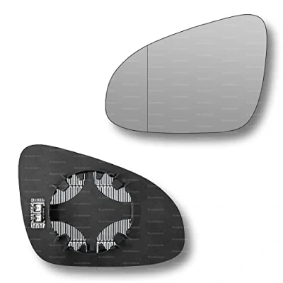 Image of Less4spares Replacement Wing Mirror Glass Left Compatible with Peugeot 108 2014 2021 CLIP ON Passnager Near Side N/S Heated Blind Spot
