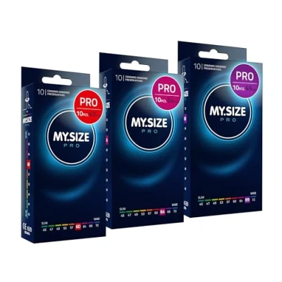 Image of MY.SIZE PRO Condom Size 5,6,7 60,64,69 mm, 3x10 Condoms Perfect fit and a Suitable for Everybody