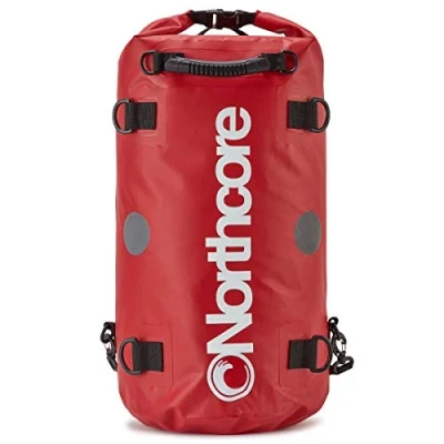 Image of Northcore Surfing and Watersports Accessories 40Ltr Dry Bag Back Pack Red Waterproof Sprayproof