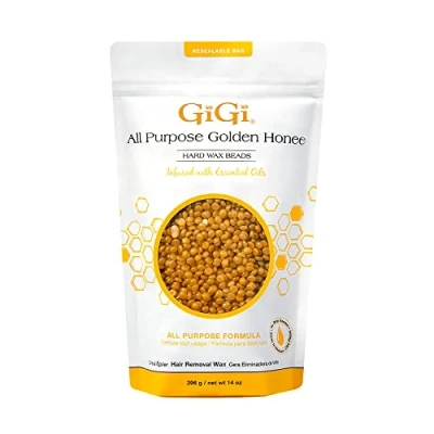 Image of GiGi Hard Wax Beads, Golden Honee All Purpose Hair Removal Wax, no Strip Needed, 14 oz
