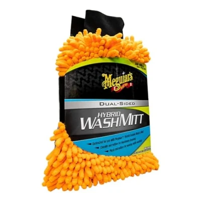 Image of Meguiar&#039;s Me X210200 s Hybrid Ceramic Wash Mitt Men&#039;s, Black, 1 Count (Pack of 1)