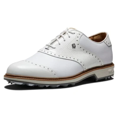 Image of FootJoy Men&#039;s Premiere Series Wilcox Golf Shoe, White Grey, 6.5 UK Wide