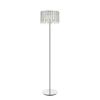 Image of Belize 3 Light Floor Lamp Chrome Crystal