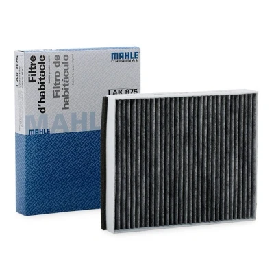 Image of 70591380 Pollen Filter MAHLE ORIGINAL LAK 875 Activated Carbon 255,0, 260,0mm 201, 202mm 35,0, 36,0mm