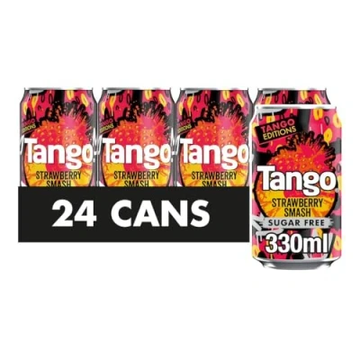 Image of Tango Sugar Free Strawberry Smash 330ml Can (Pack of 24)