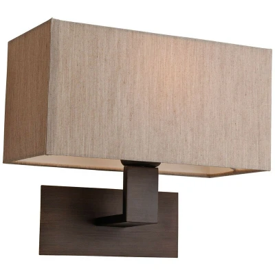 Image of Prince 1 Light Single Indoor Wall Bronze, Oyster Shade, E27