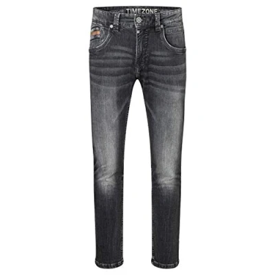 Image of Timezone Men&#039;s Slim Edwardtz Jeans, Black Scrub Wash, 34 W/34 L