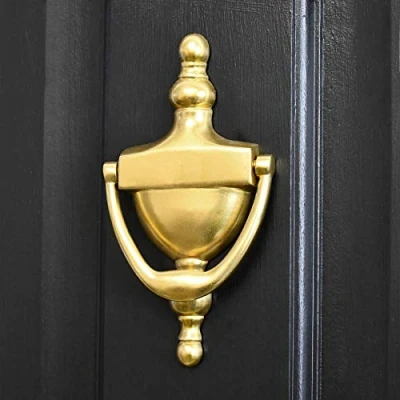 Image of Gold Anodised Victorian Urn Door Knocker