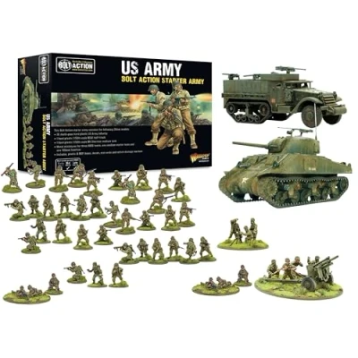 Image of Warlord Games Bolt Action US American Starter Army, Wargaming Miniatures