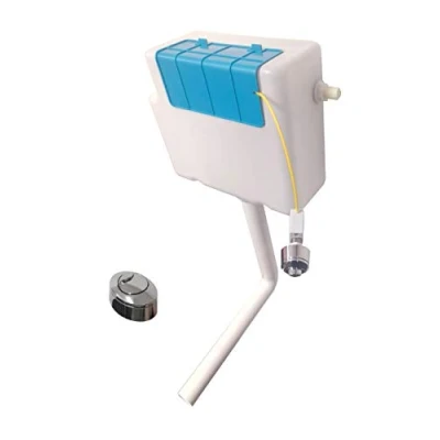 Image of Toilet Concealed Cistern with Chrome Button WRAS Approved
