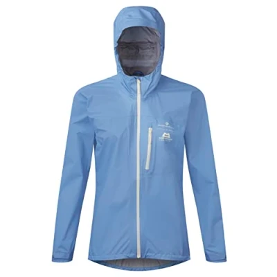 Image of Ronhill, Wmn&#039;s Tech Gore Tex Mercurial Jacket, Running, Lake Blue/Vanilla, 10