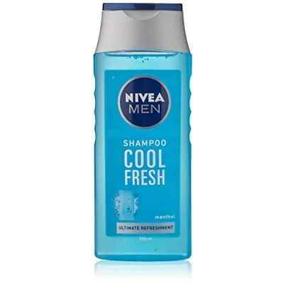 Image of NIVEA MEN Cool Fresh Shampoo 250ml, Daily for Men, &amp; Refreshing Hair Care, Menthol Suitable Normal to Greasy