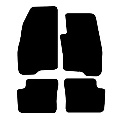 Image of Carsio Carpet Car Mats For Fiat Grande Punto 2006 Onwards Tailored Fit Floor Mat Complete Accessory Black Custom Fitted All Weather, Anti Slip Backing &amp; Trim