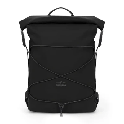 Image of Johnny Urban Waterproof Backpack Dry Bag Black Myles Roll Top 20L for Paddleboarding, Canoeing, Camping, Boating Drybag Rucksack Water Resistant