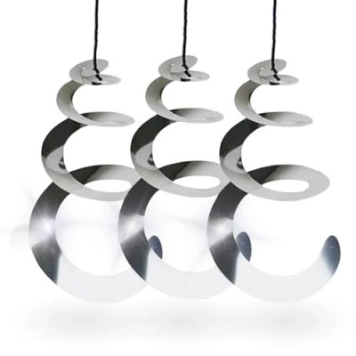 Image of TronicXL 6 x Wind Spiral Bird Repellent Reflective Deterrent Chime for Outdoor Hanging Balcony Garden