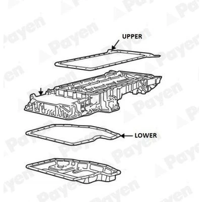 Image of LVF000030 Sump Gasket PAYEN JH5115 BMW: 5 Saloon, Touring, X5