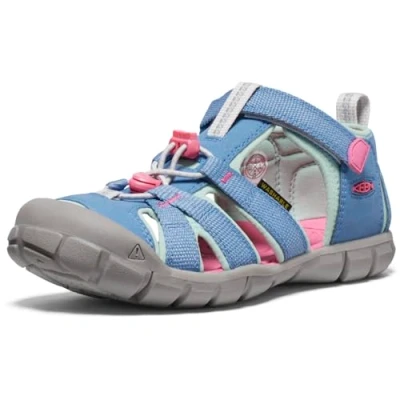 Image of Keen Seacamp II CNX Children Unisex Walking sandals for kids, Size: 7k, Blue Textile