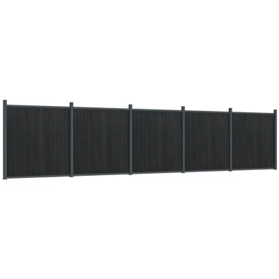 Image of vidaXL Fence Panel Grey 872x186 cm WPC