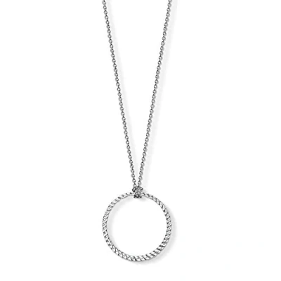 Image of Thomas Sabo Women Men Charm Necklace Circle Club 925 Sterling Silver X0251 637 21 L90