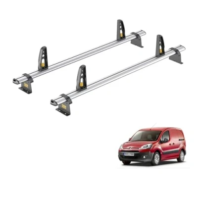 Image of Van Guard Roof Rack for Citroen Berlingo (2008 2018) 2 Bars + 4 Load Stops [ Not Suitable First Models] Ulti Bar VG271