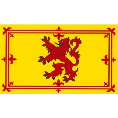 Image of HENBRANDT Scotland Flag Display 5ft x 3ft Scottish Lion Flag: